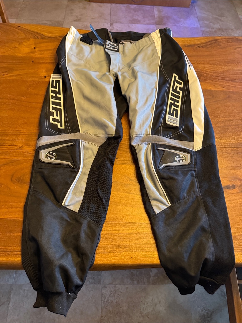 SHIFT Men's Black and Gray Motocross Pants
